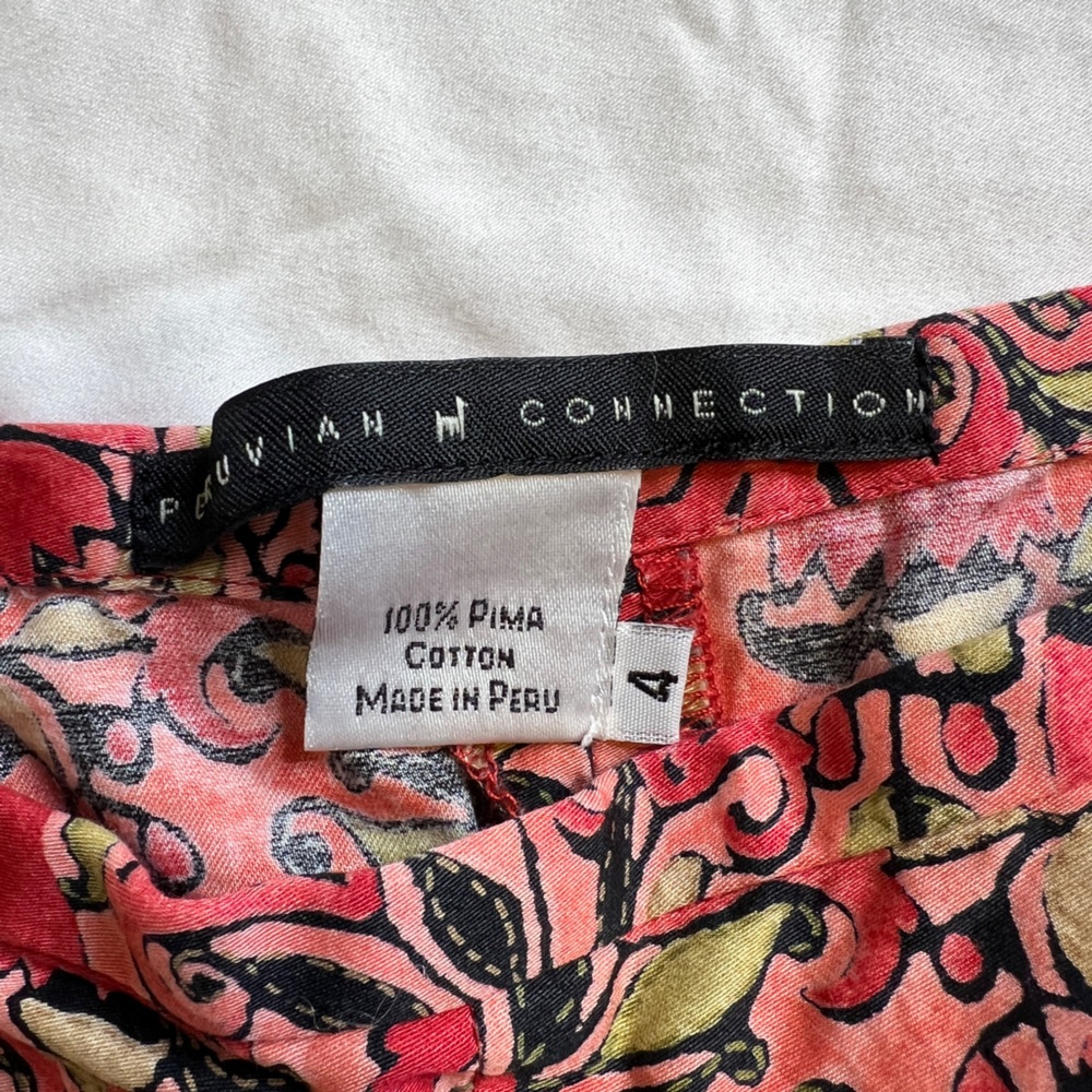 Peruvian Connection Multi Colored Patterned Pleat… - image 3